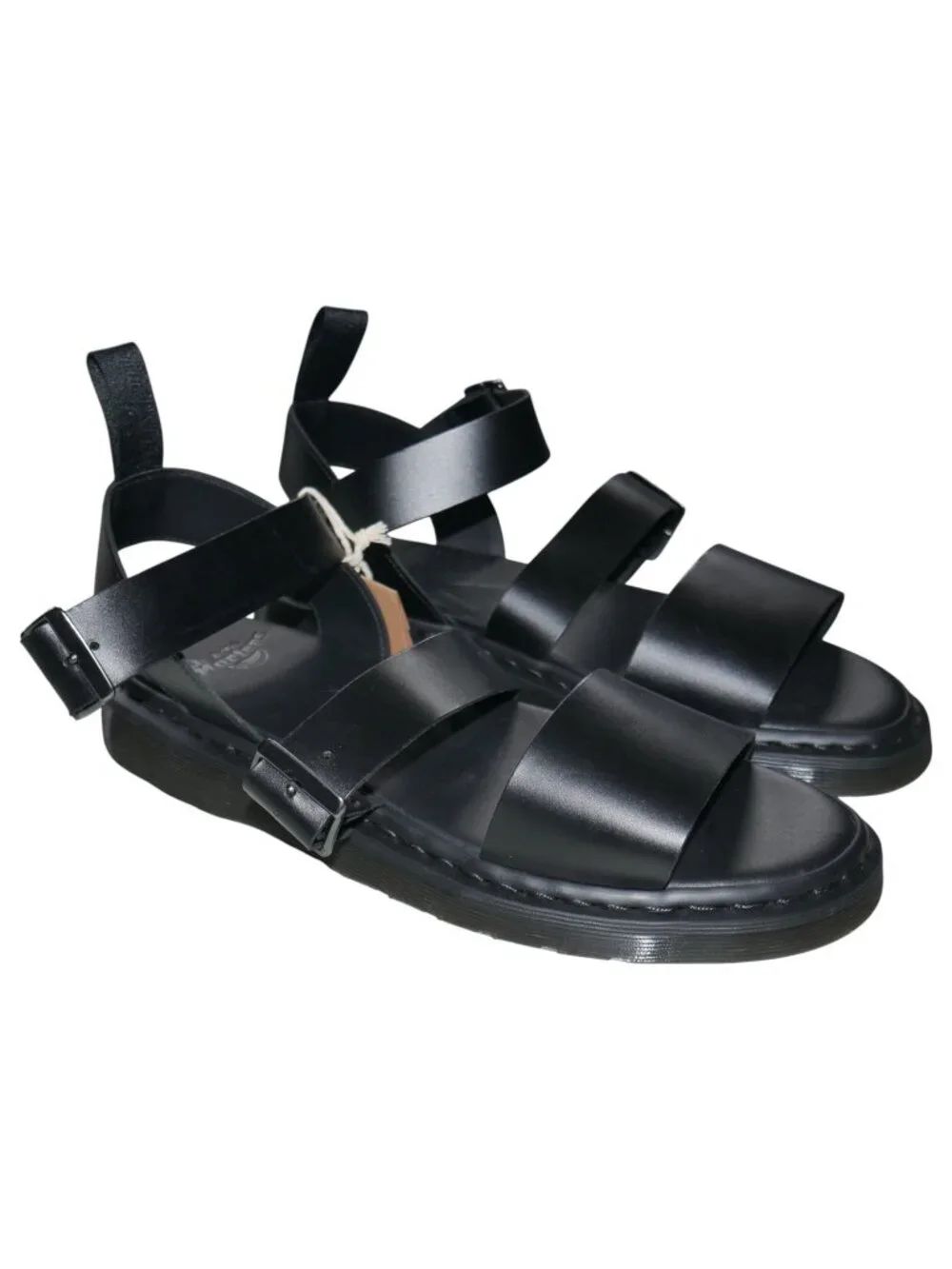 Dr. Martens Gryphon Mens Gladiator Sandals Size 13 Black Leather Strappy Riveted